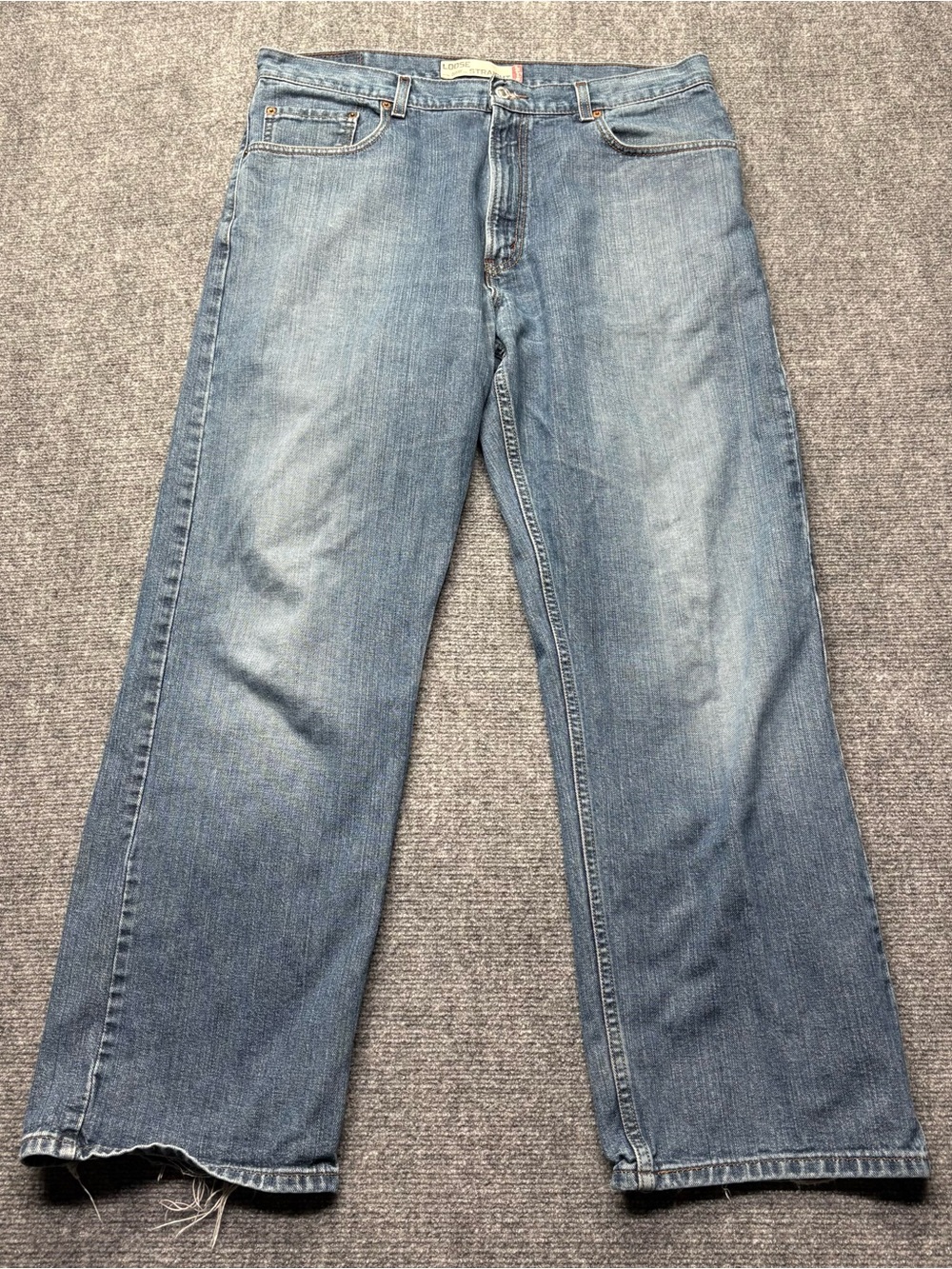 VTG Levis Jeans Mens 36x32 Blue 569 Loose Straight Fit Denim Baggy Skater Y2K